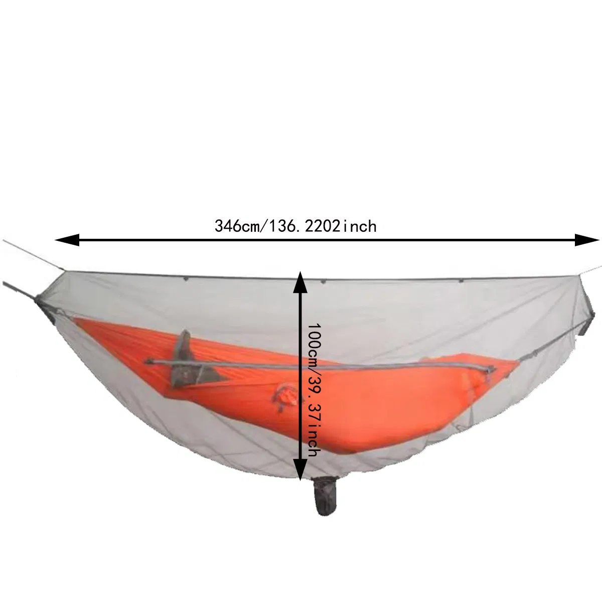 Durable Portable Hammock with Protective Bug Netting for Camping