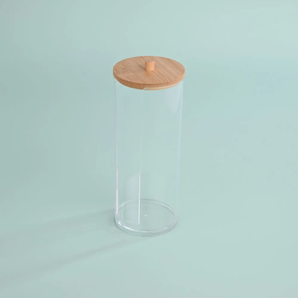 Acrylic Cotton Pad Organizer Clear Makeup Remover Pad Holder