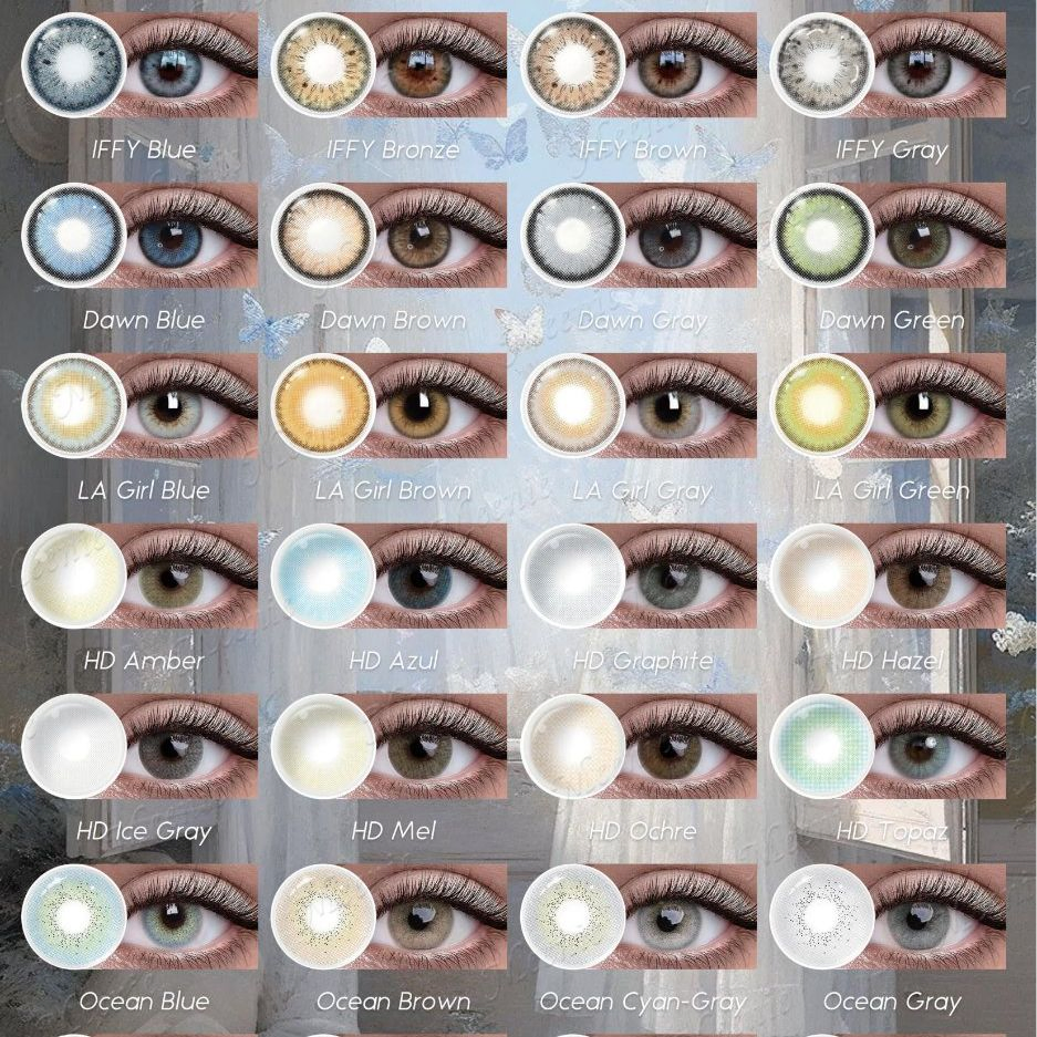 Prescription Contact Lenses Yearly Soft Colored Contact Lens Can OEM