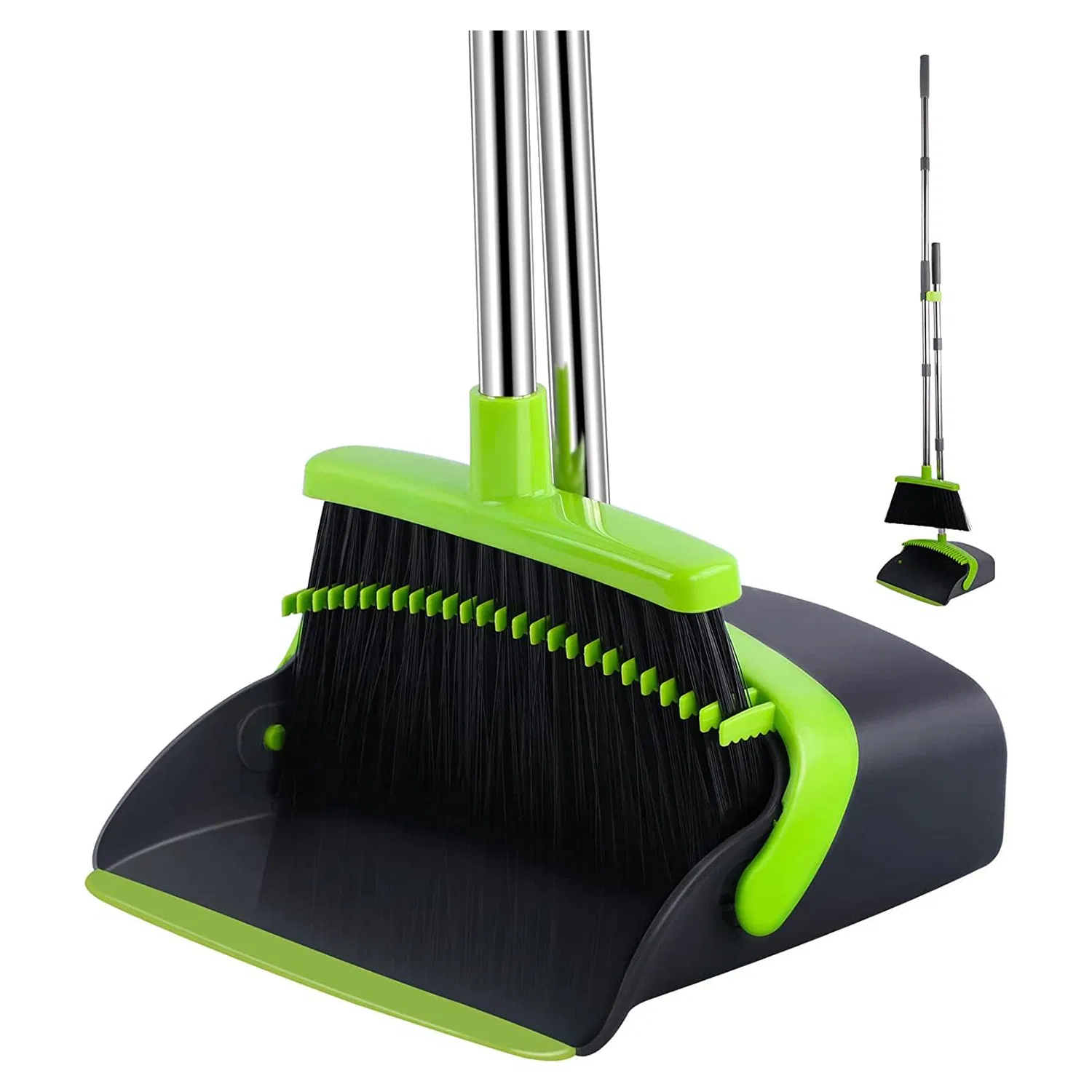Hot Sale Detachable Broom and Dustpan Set with Dustpan Teeth for Home Cleaning