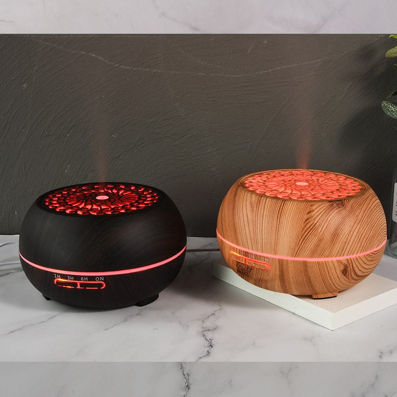Aroma Diffuser Ultrasonic Humidifier with Skeleton Pattern LED Light