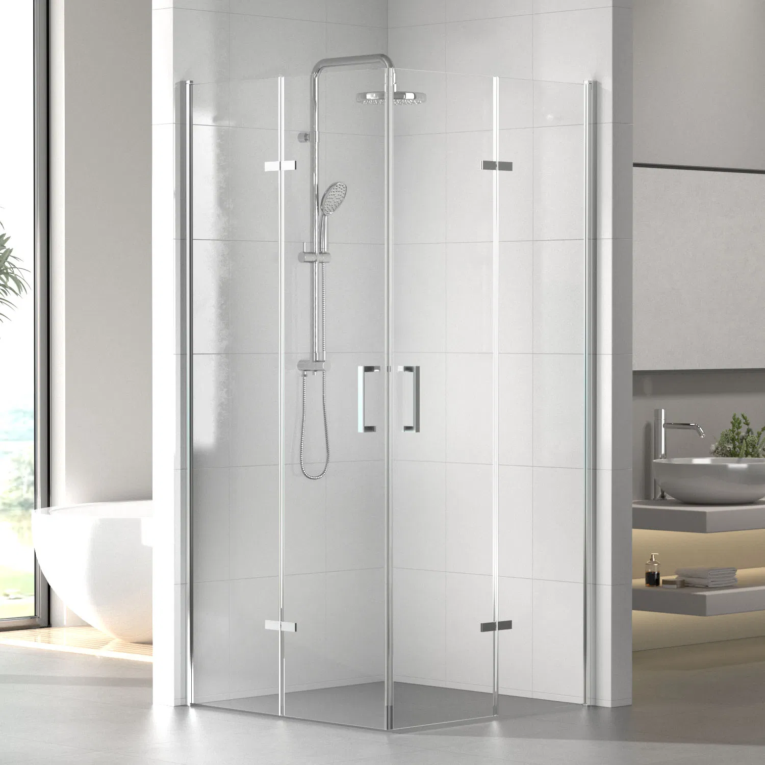 Modern Corner Entry Low Price 6mm Glass Shower Cubicle Price 900X900X2000