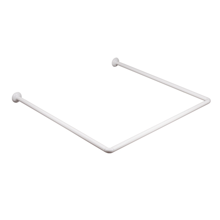 Sanipro Wall Mounted Drill Free Bathroom Curtain Hanger Pole Partition U Type Stainless Steel Shower Curtain Rod