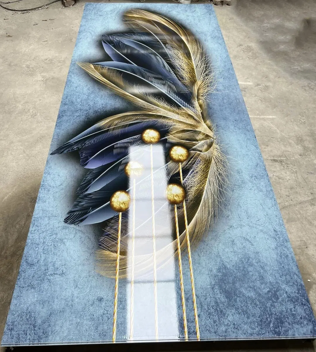 3D PVC Wall Panel Board Artificial Marble Sheet Plastic UV Coating