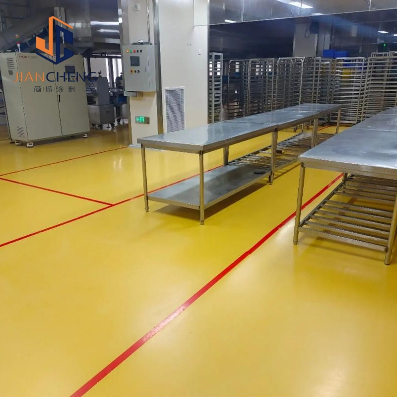 Yellow Water Based Polyurethane Cement Anti-Slip Heat and Chemical Resistant Heavy Duty