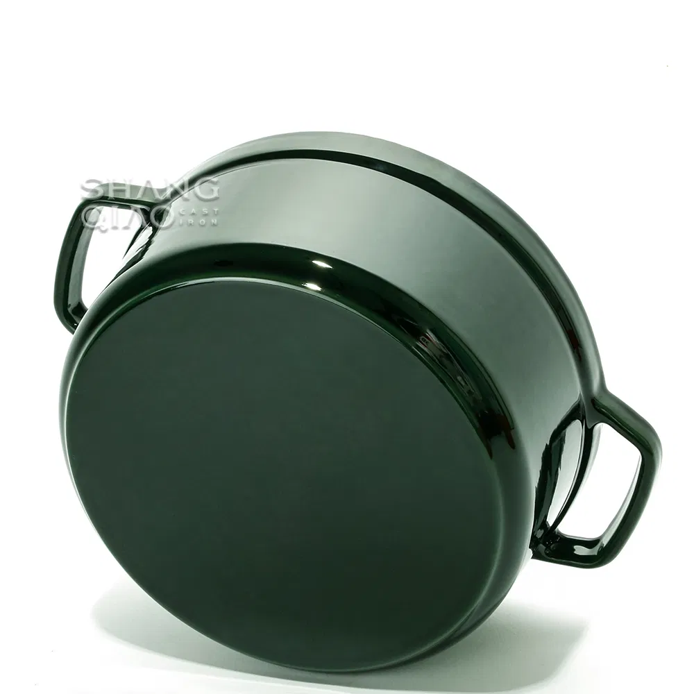 Чугунная эмалированная кастрюля-духовка с логотипом