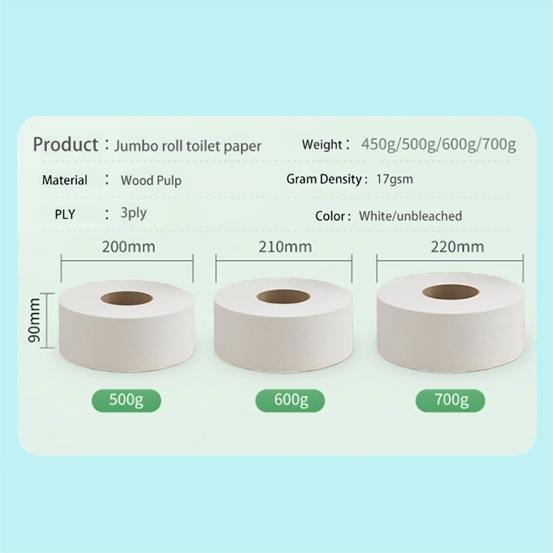 Without Flavor Chlorine Free Organic Jumbo Roll Toilet Tissue Paper
