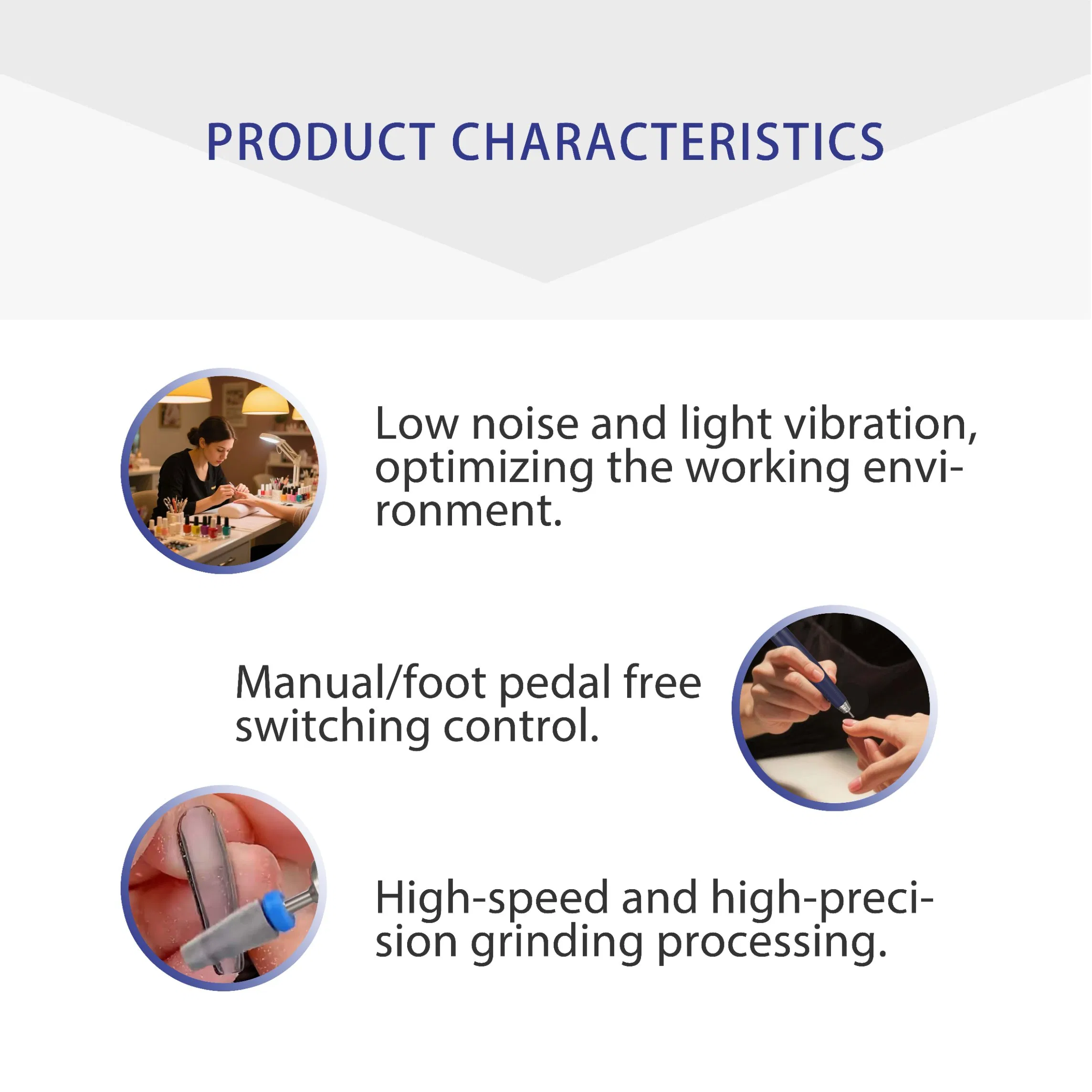 35000rpm Brush Micromotor Professional Electric Strong 204 Nail Drill Machine 102L Handpiece