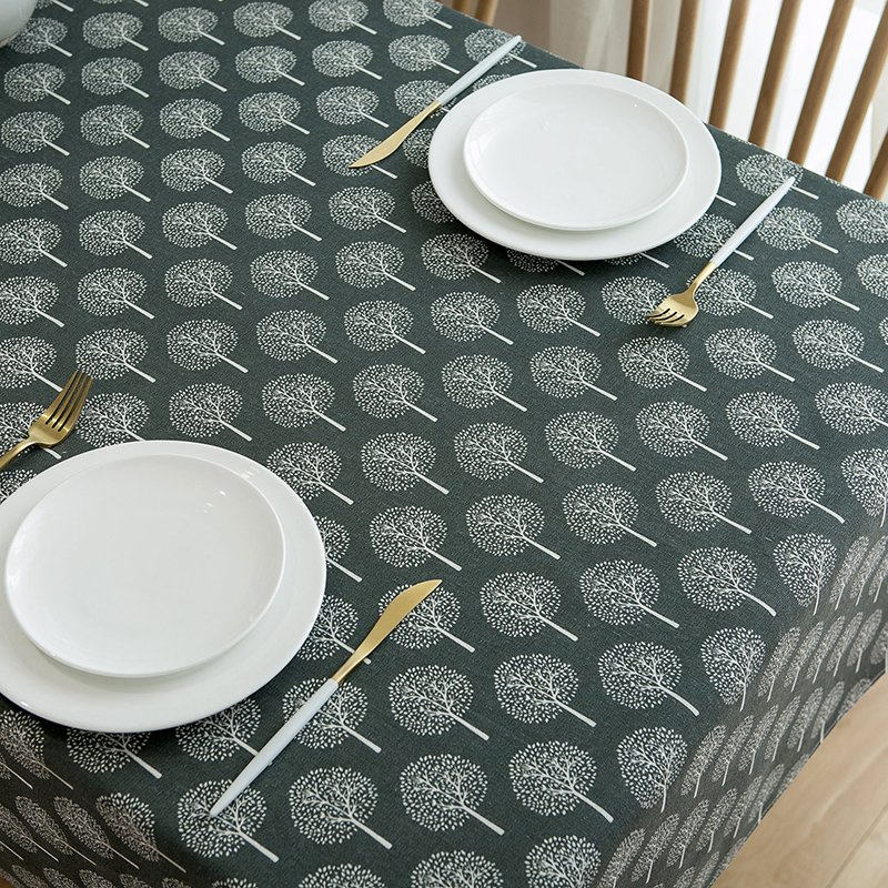 Customized Cotton Blend Gingham Table Cloth Square Tablecloth