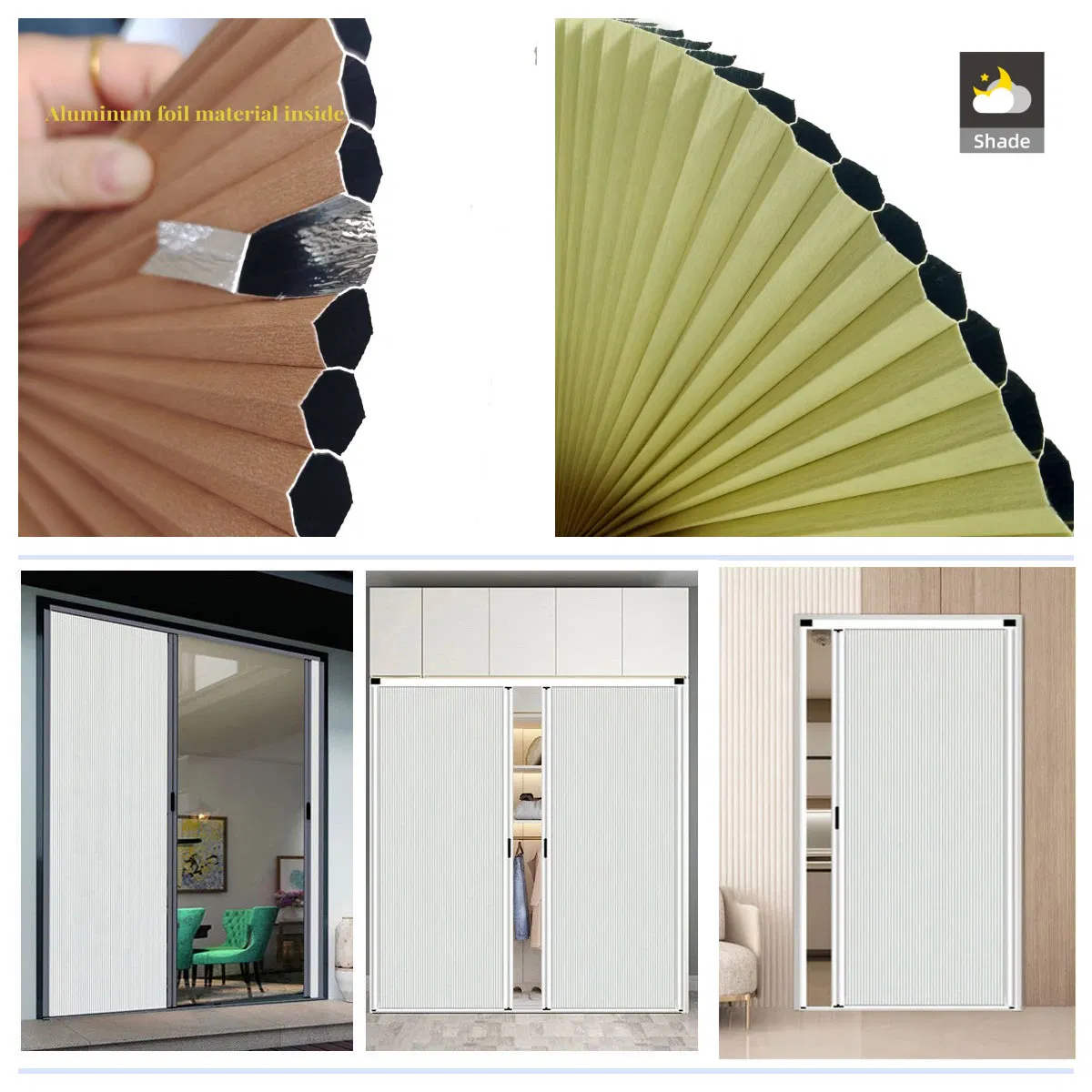 Factory Complete Blackout Honeycomb Blinds Fabric for Ultimate Privacy