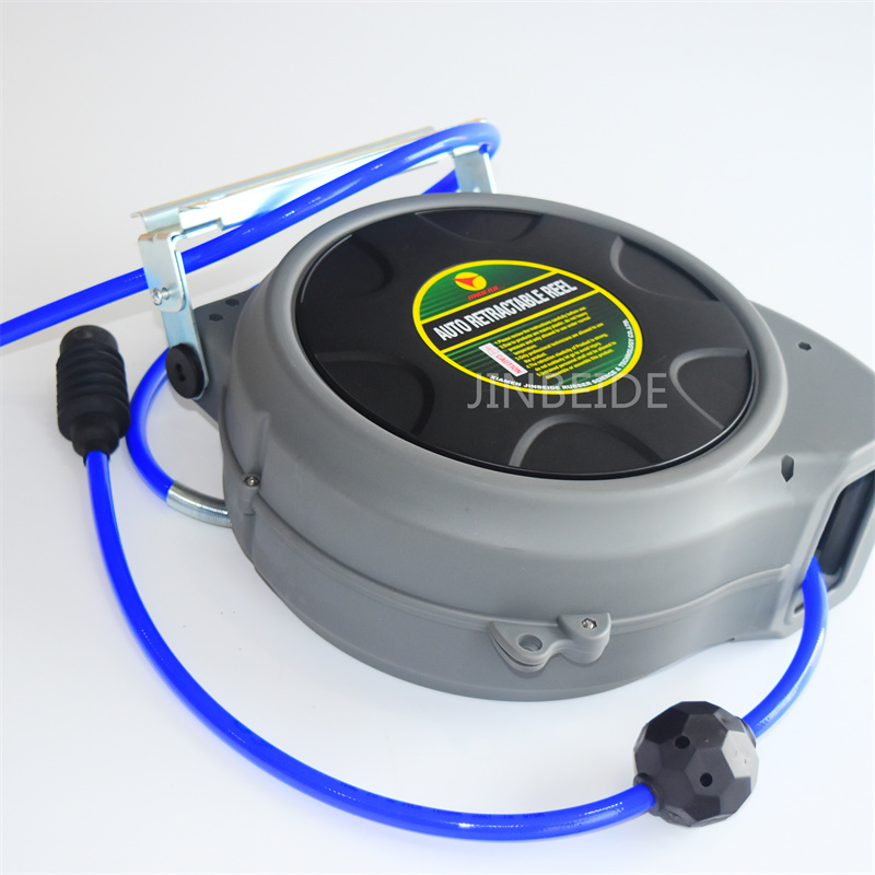 15 Meters Garden Hose Reel Retractable 50FT Automatic Telescopic Wall-Mounted Metal Steel Automatic Telescopic Air Hose Reel