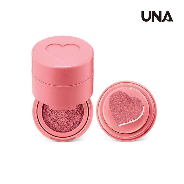 Custom Logo Face Cheek Makeup Private Label Vegan Natural Shape Blusher Heart Stamp Blush