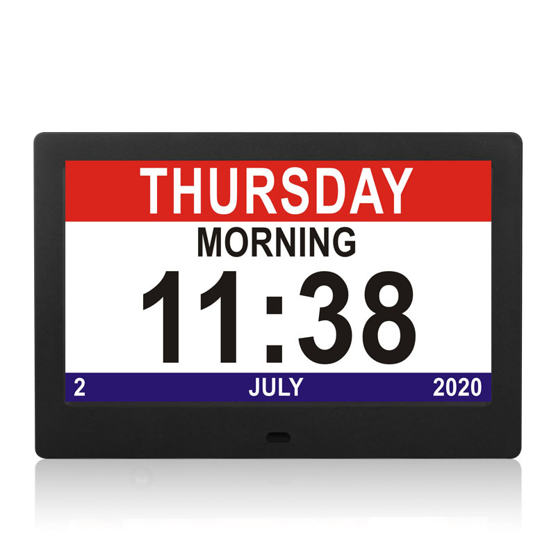 8-Inch 16: 10 IPS Screen Clock Elderly Medicine Reminder LCD Calendar Wall Clock