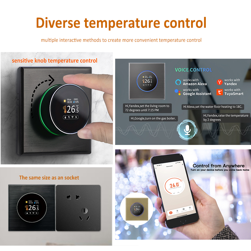 Electric Floor Heating Thermostat Smart Tuya WiFi Thermostat for Gas Boiler