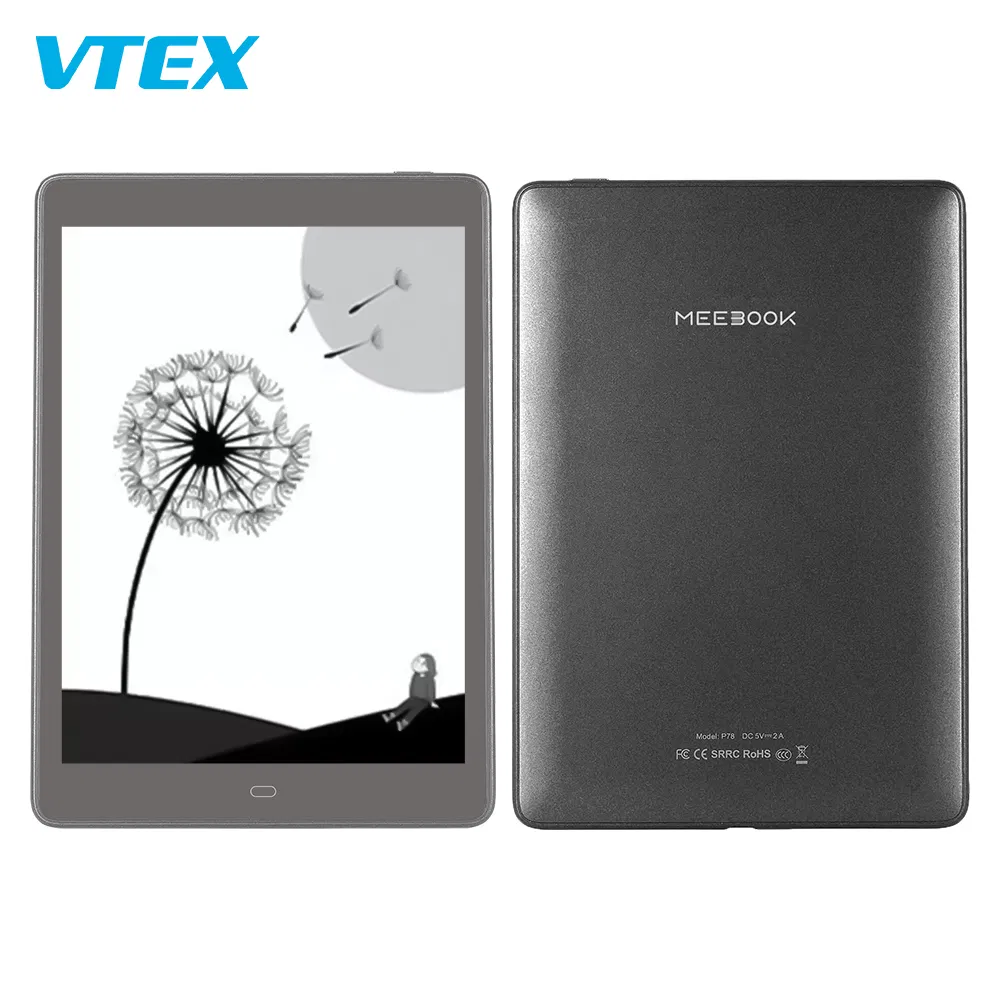 Vtex 7.8 Inch Ebook Reader 10 Inches Quad Core Android 11 Ebook Laptop Support 45 Days Standby WiFi Bt TF Liseuse Ebook Laptop