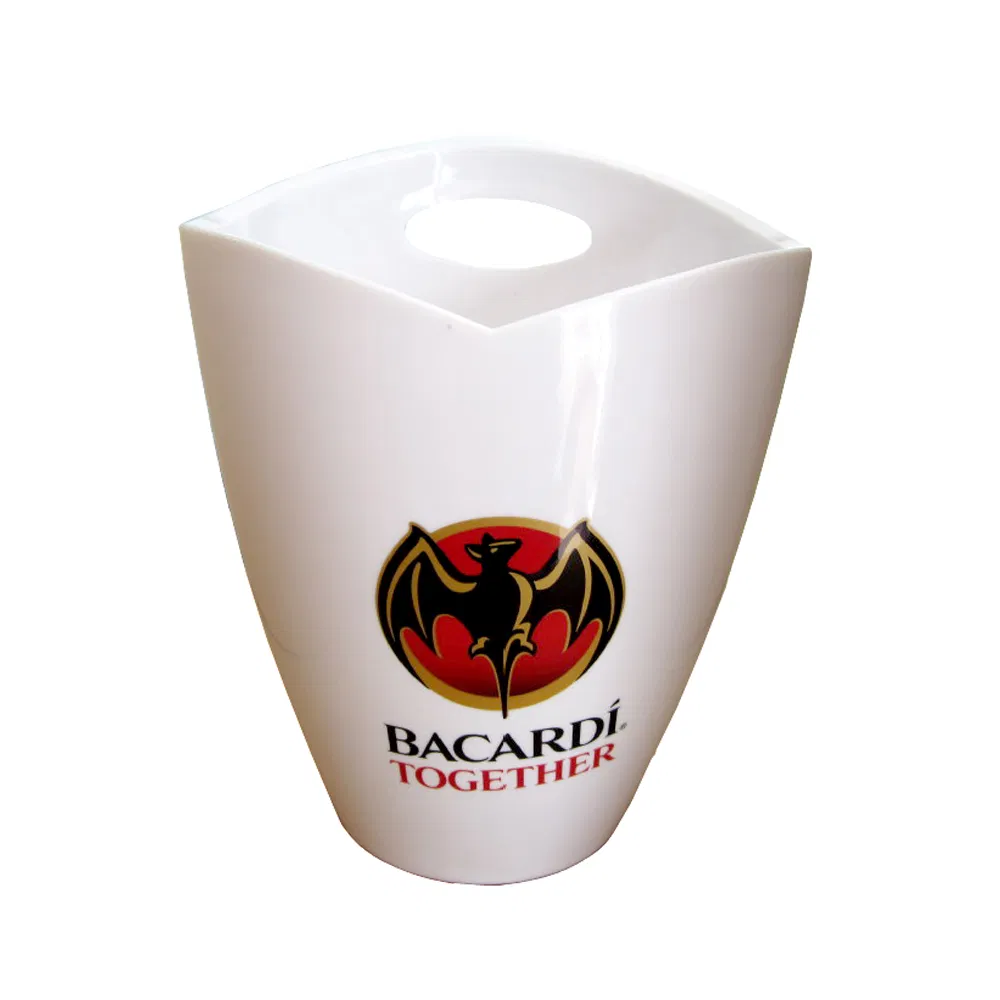 Plastic Wine Cooler Ice Bucket with Handles