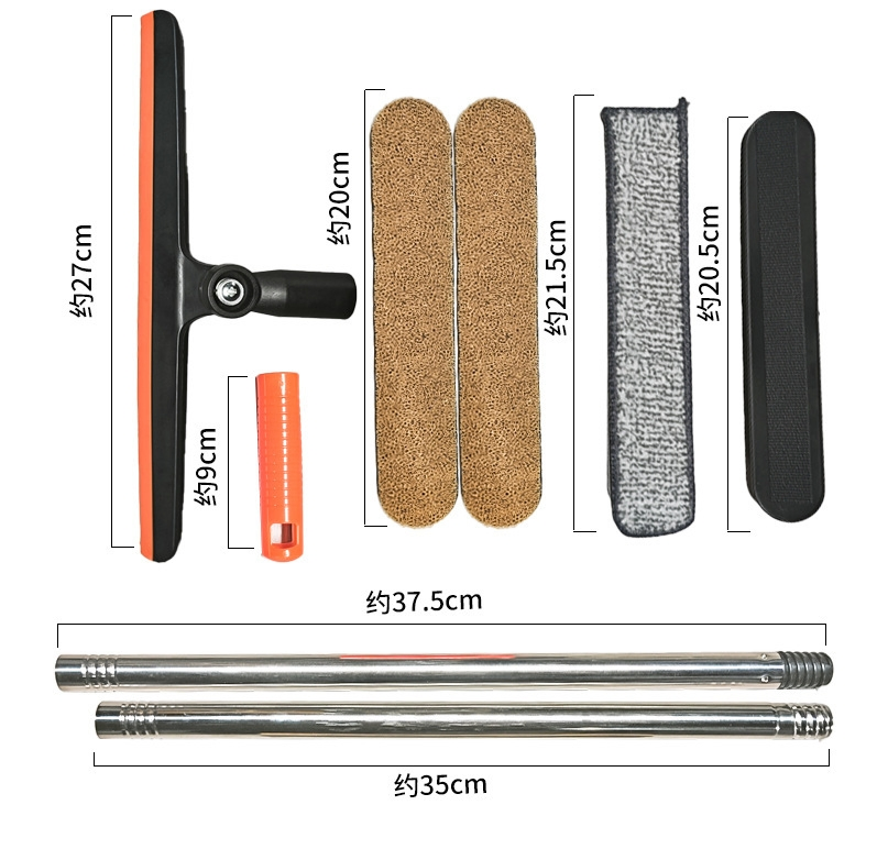 Window Scraper Dust Multi Functional Window Squeegee Microfiber Refill Cleaning Tool Car Washing Cleaner Set