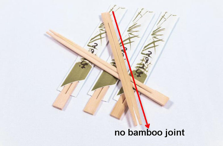 Disposable Bamboo Twins Chopsticks with Paper Packing