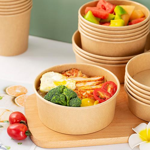 Sales Hit! 1000ml Disposable Kraft Paper Bowl, Fast Delivery, Quality Assurance