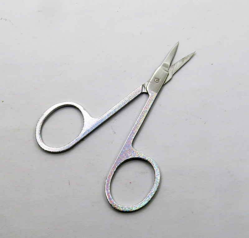 Stainless Steel Colorful Coated with Glitter Beauty Scissors Eyebrow Facial Eyebrow Eyelash Hair Beauty Makeup Beauty Accessories Tools