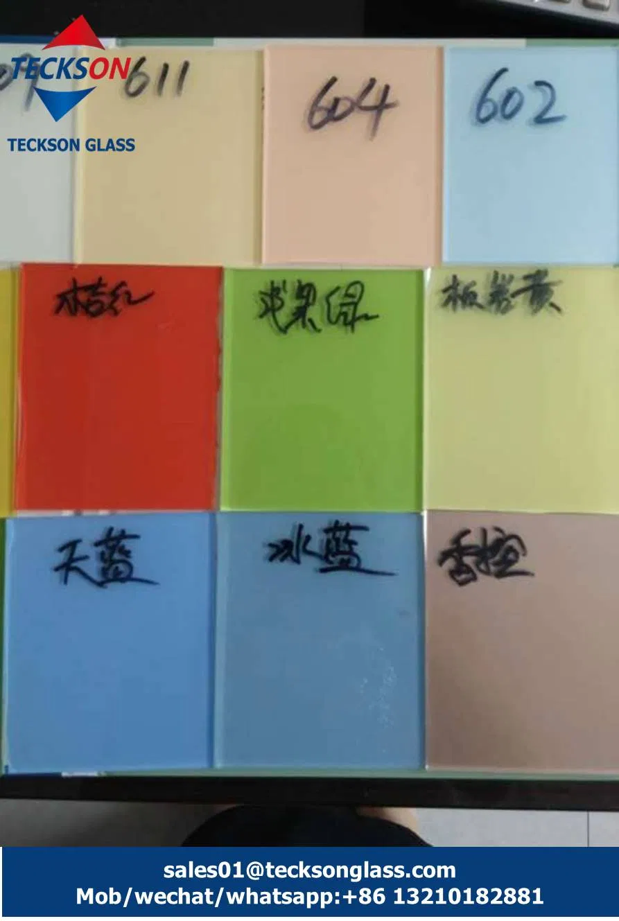 3mm 4mm 5mm 6mm 8mm 10mm 12mm Red Lacquered Glass with High Quality for Building Glass