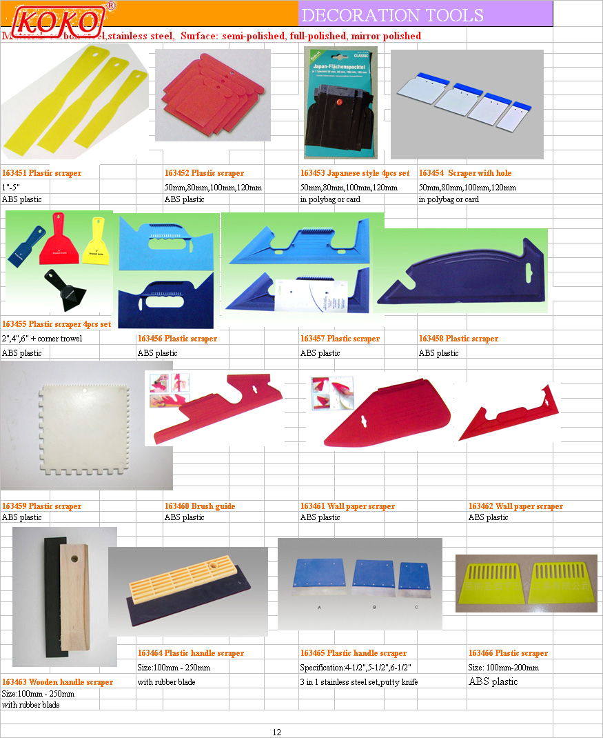 10"/6"*1/4" Thick Hard Rubber Secured to a Hardwood Handle Grout Squeegees