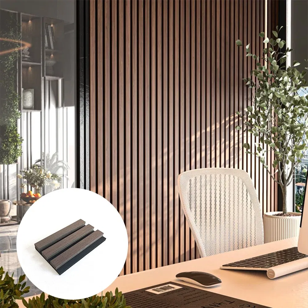 Office Studio Akupanel Wooden Slatted Sound Absorbing Proofing Boards Ceiling Pet Wood Slat Wall Soundproof Acoustic Panels