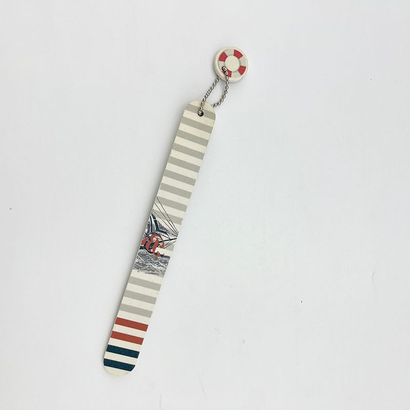 Vintage Ocean-Style Portable Professional Nail Grooming Tool Nail File Decorative Pendant Nail Buffer File