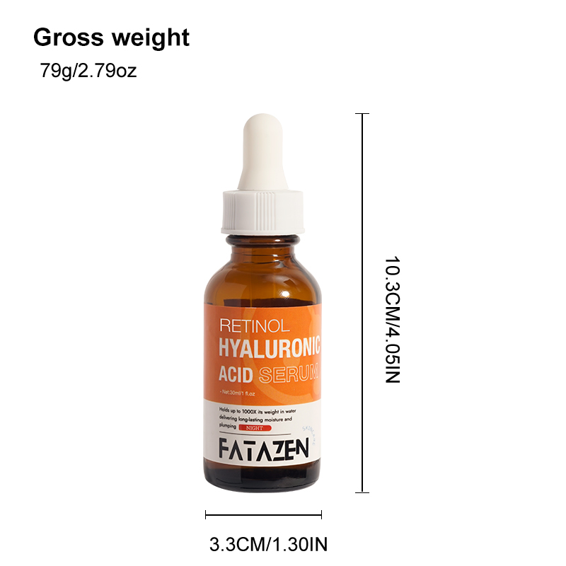 Retinol Hyaluronic Acid Night Essence Skincare Whitening Hydrating Anti-Aging Facial Serum