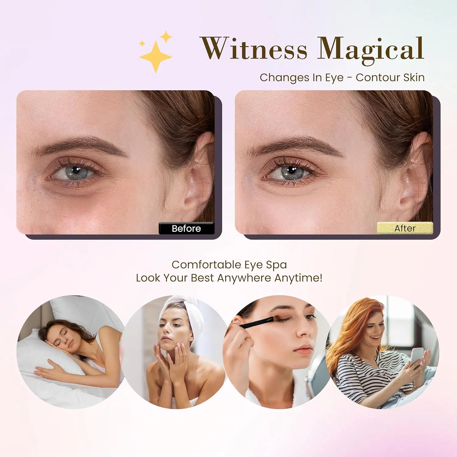 Moisturizing Eye Patch Fade Dark Circles Brighten Eye Area Eyemask