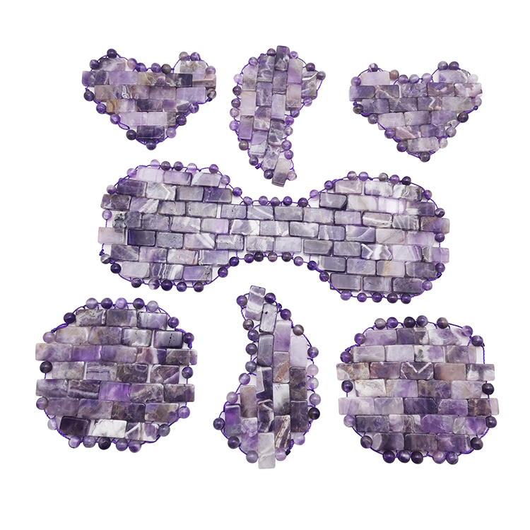 New Design Natural Facial Eye Sleeping Jade Mask Amethyst