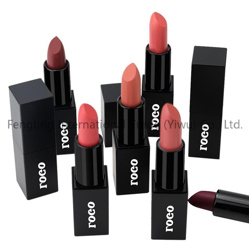 Golden Round Tube OEM Custom Hot Sales Magnet Natural Cruelty Free Vegan Nude Rouge Private Label Lip Stick