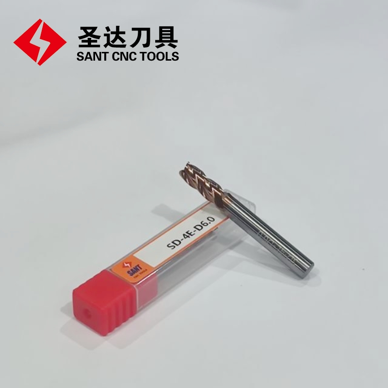 CNC Tools Four-Flute 45 Degree Solid Carbide Tungsten Carbide End Mill SD-4e-D6.0 HRC45 HRC55 HRC65
