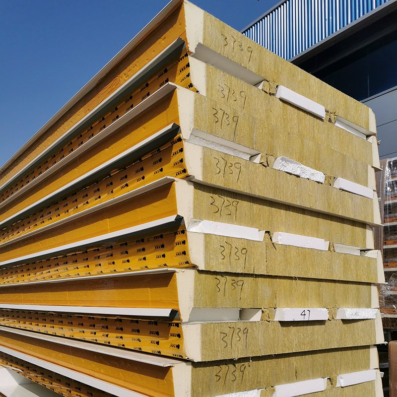 Premium Fire-Resistant Rockwool Steel Sandwich Panels for Buildings