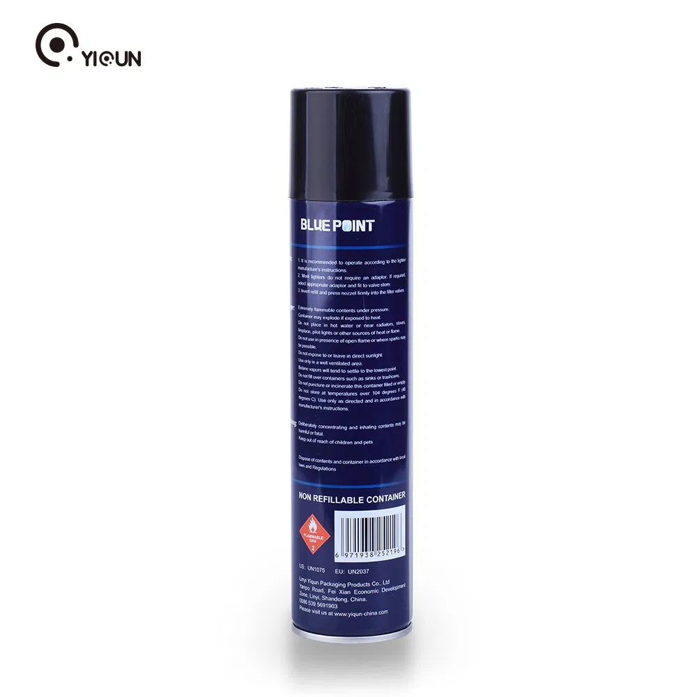 Customized Metal Plate Butane Lighter Gas Refill for Lighters