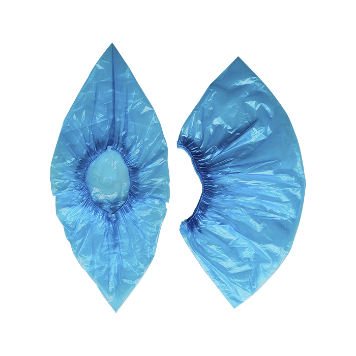 Disposable PE Shoe Cover Plastic Blue Cleanroom Medical Shoe Cover