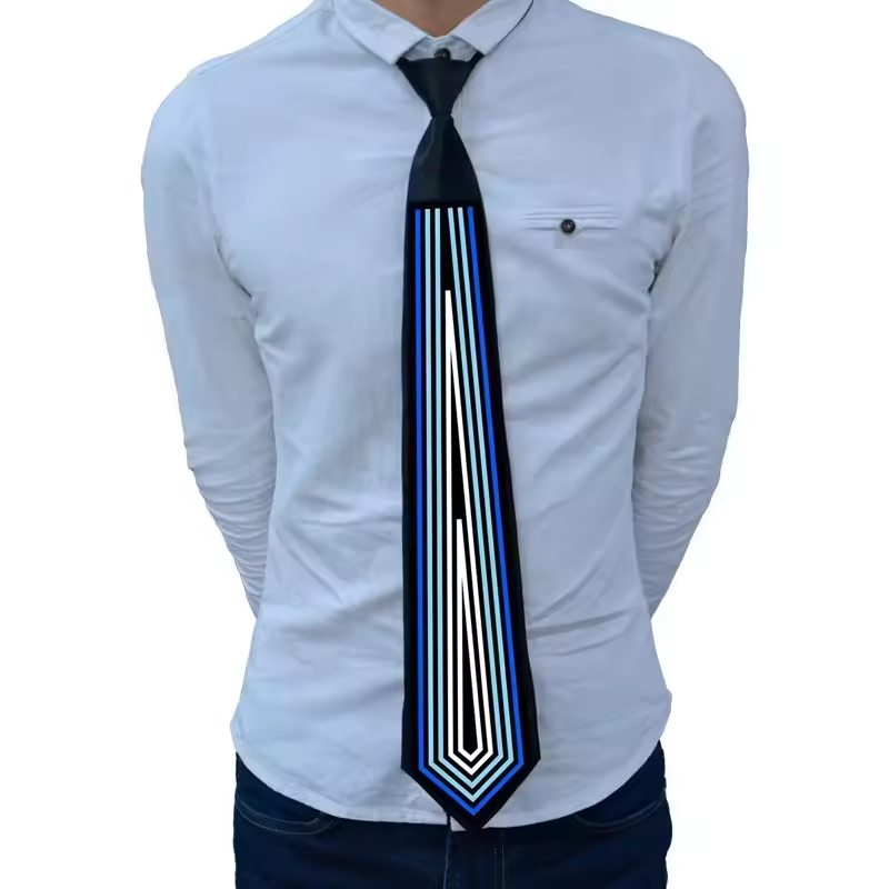 Factory Stock Fast Delivery Funny Men Informal LED Light up Neck Tie