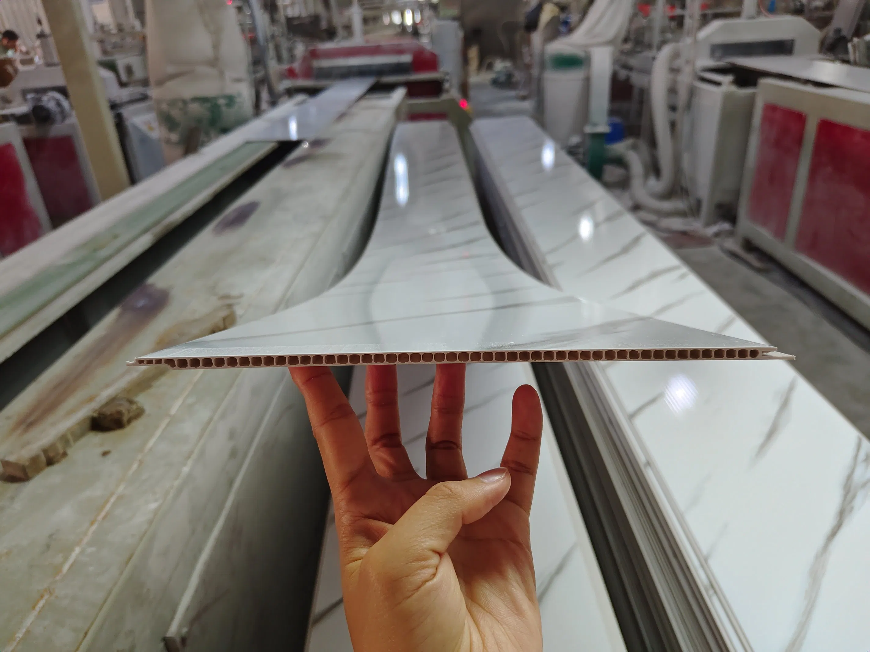 Plastic Laminate Ceiling Board White Marble PVC Wall Panel in China