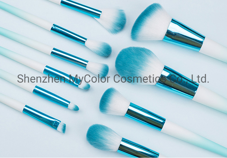 Portable Makeup Brushes 10PCS High Quality Make up Brush Set for Foundation Powder Eyeshadow Lip Cosmetics