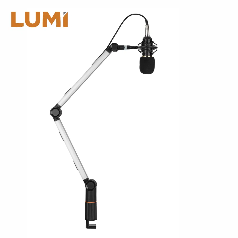 Customized Microphone Boom Arm Stand for Instruments Voice Overs Recording Podcasting YouTube Karaoke Gaming Streaming