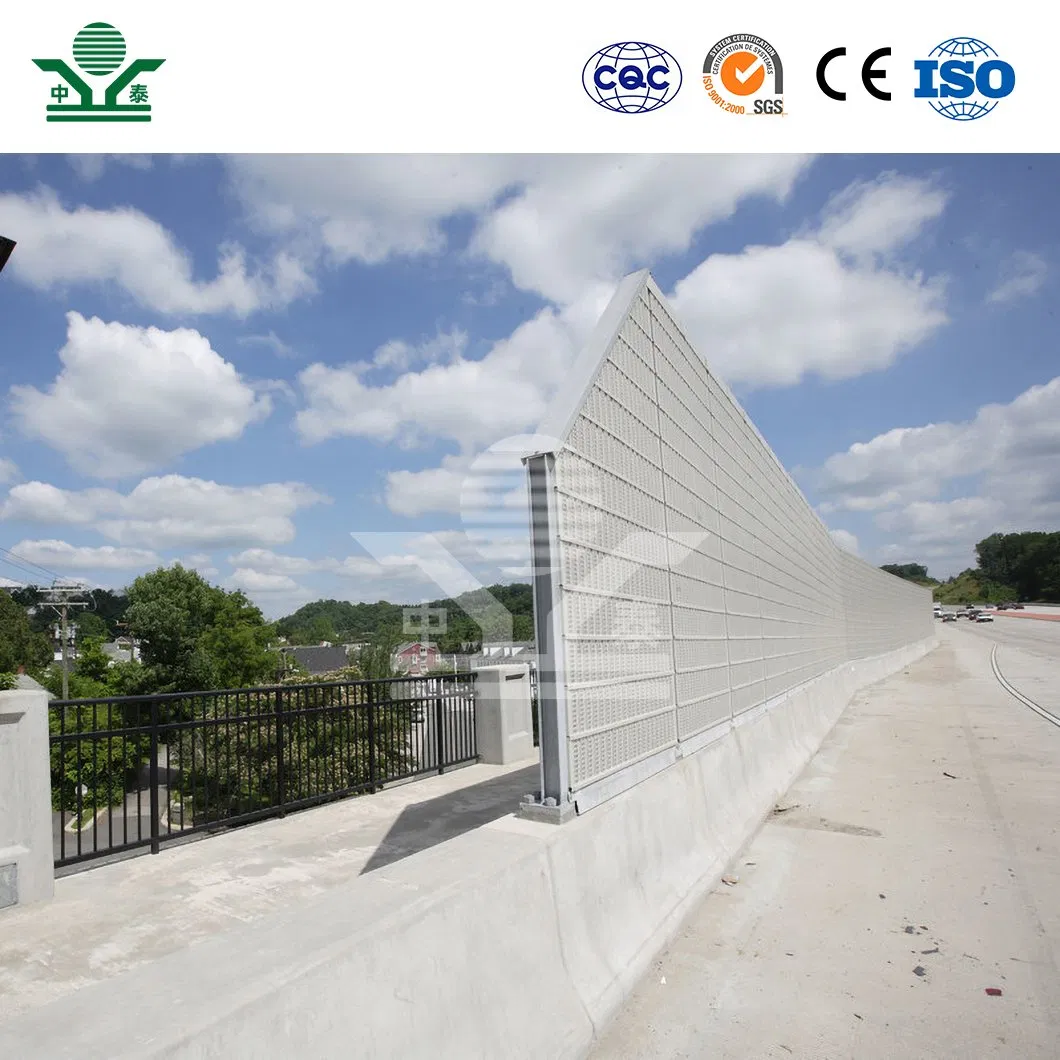 Zhongtai Portable Sound Barrier China Wholesalers Noise Proof Fence White Color Bridge Sound Barrier
