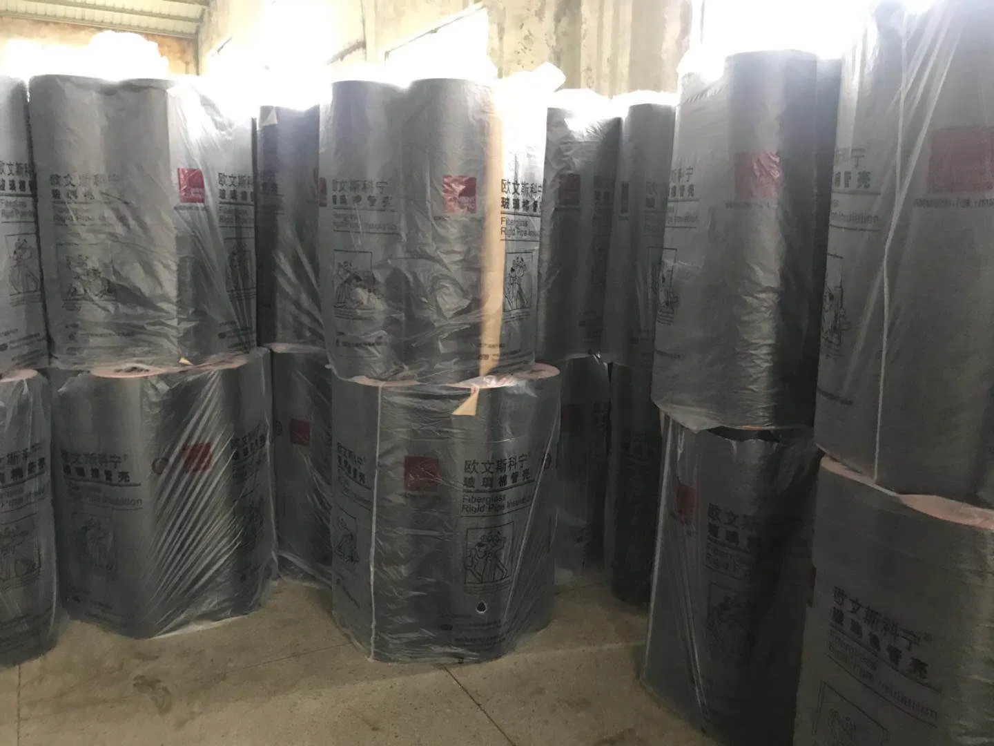 Glass Wool Pipe with Foil Insulation