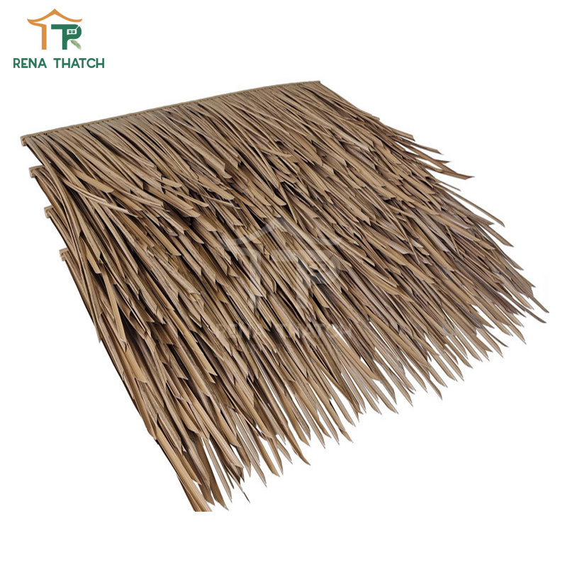 Fire Retardant Synthetic Thatch Tile Gazebo Beach Umbrella Thatch Fireproof Factory