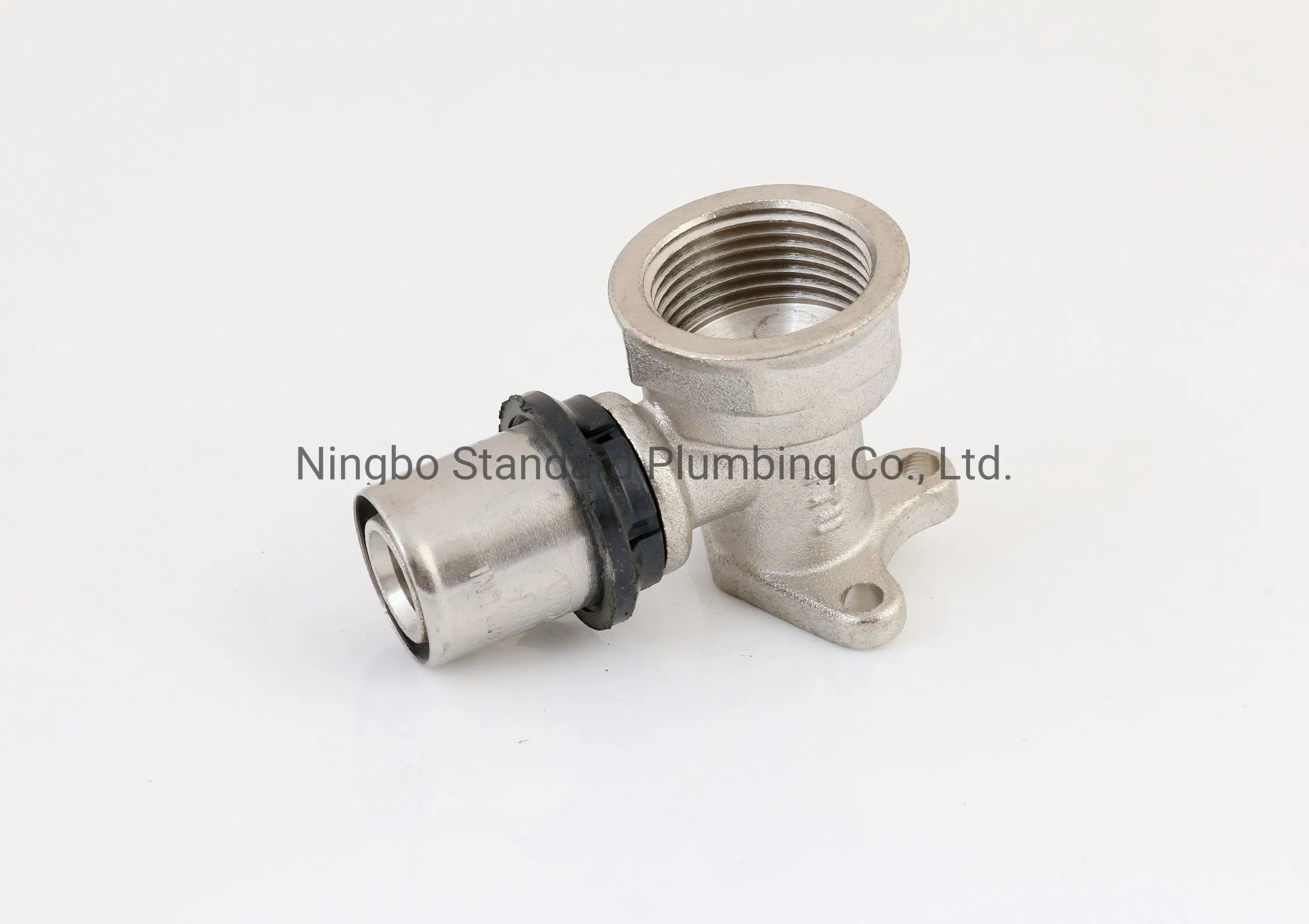 Brass U Type Press Female Wallplated Elbow Fittings for Pex/Pex-Al-Pex Pipes