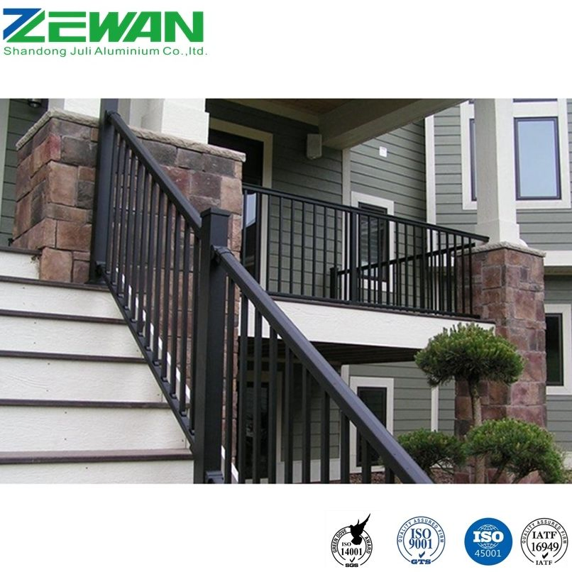 Aluminum Balcony Balustrade Staircase Handrail Floor Railing for Garden Swimming Pool
