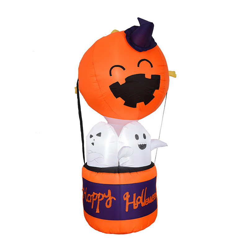 Boyi Halloween Child-Friendly Festival Ghost Elf Inflatable Hot Air Balloon Pumpkin Party Decorations