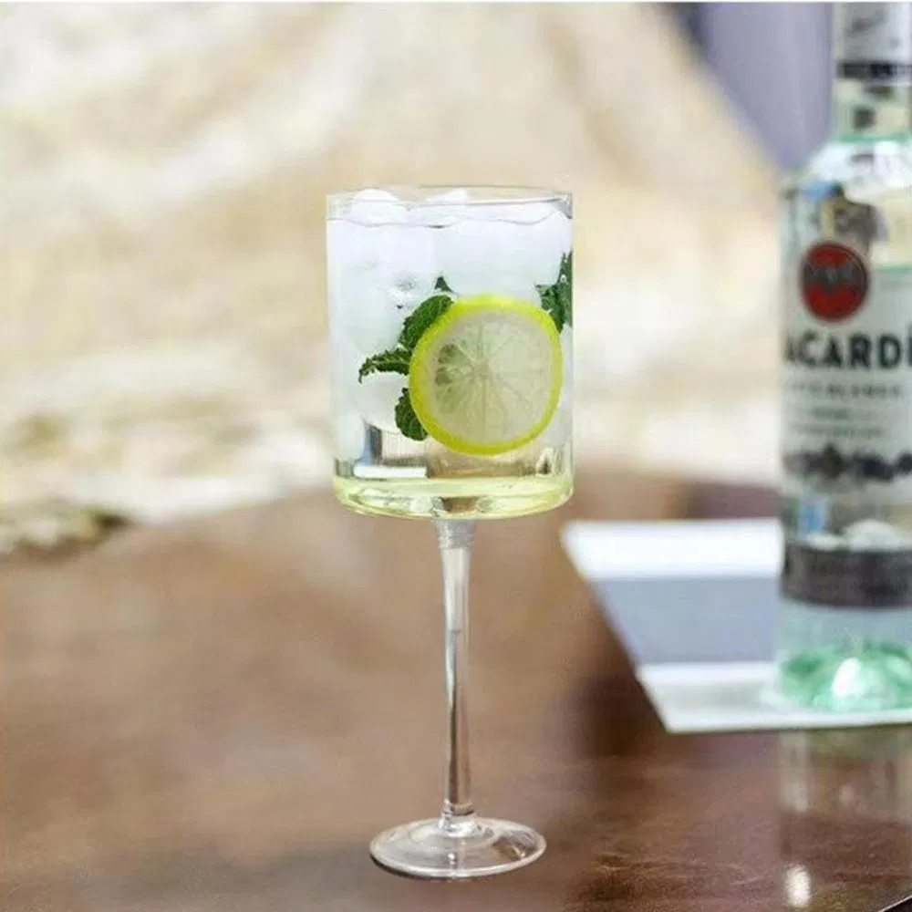 Квадратные бокалы для вина Premium Crystal