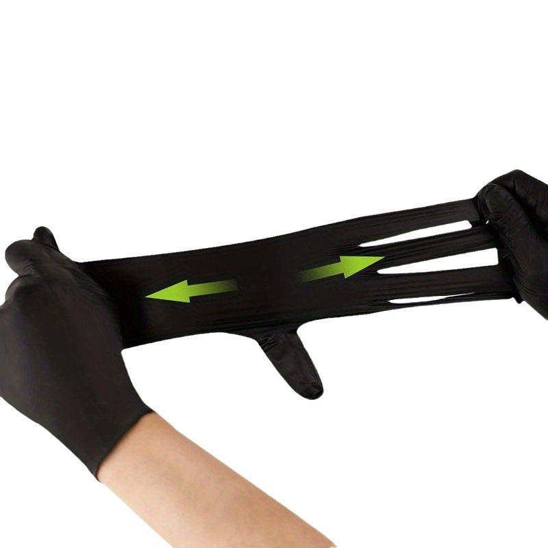 Disposable Nitrile Gloves, Food Grade Nitrile Gloves, Acid & Oil Resistant Gloves, Latex Free, Heavy Duty Gloves for Cleaning, Kitchen, Industrial Use