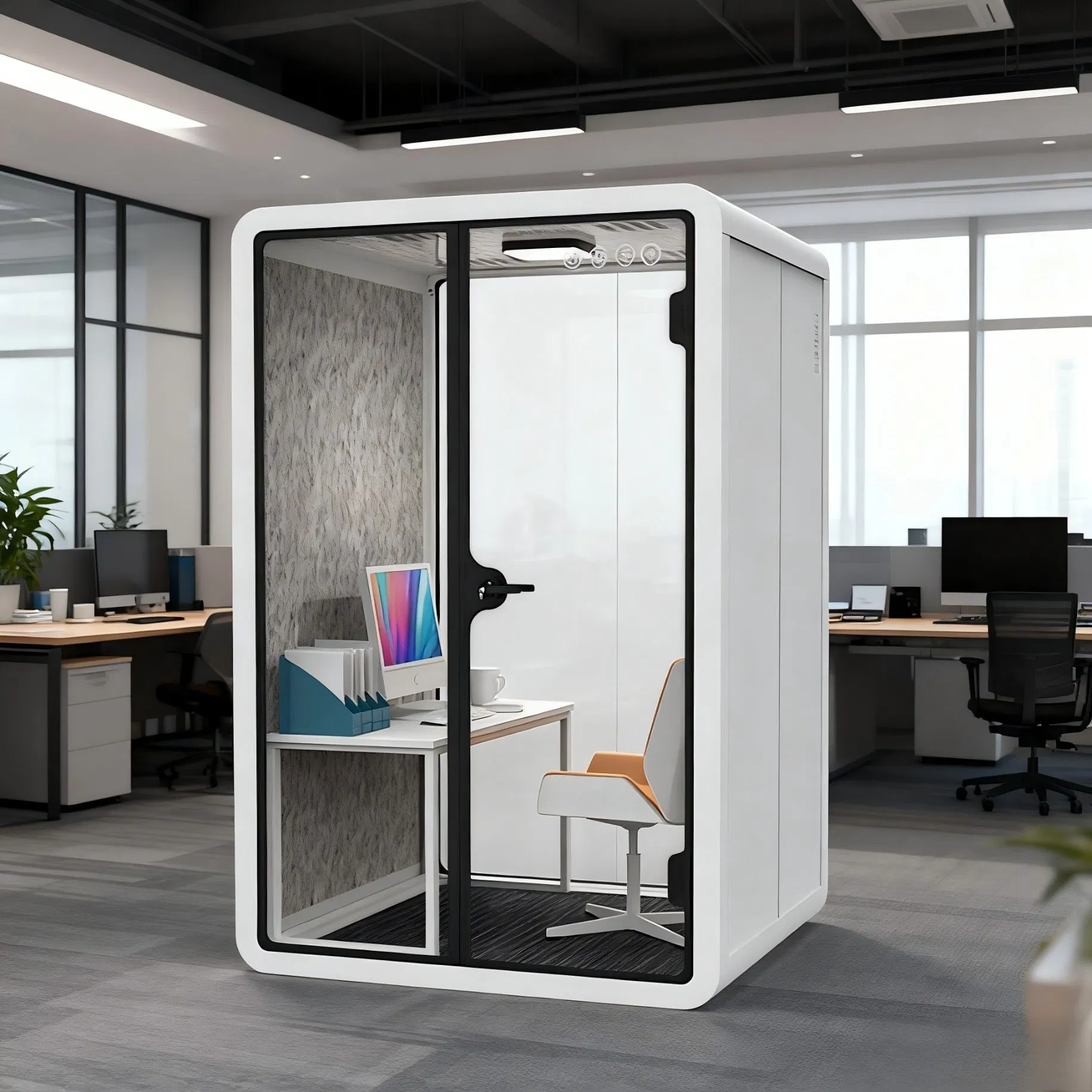 Prefabricated Modular Prefab House Assembled Soundproof Booth Office Pod