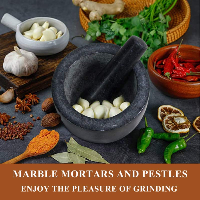 Ступка и пестик из гранита для кухни